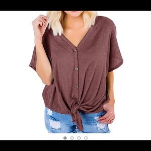 Women’s size medium waffle knit like button up